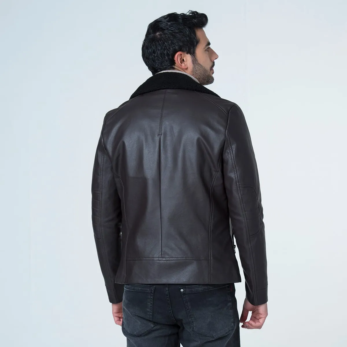Chaqueta Sintetica Biker Slim Charls