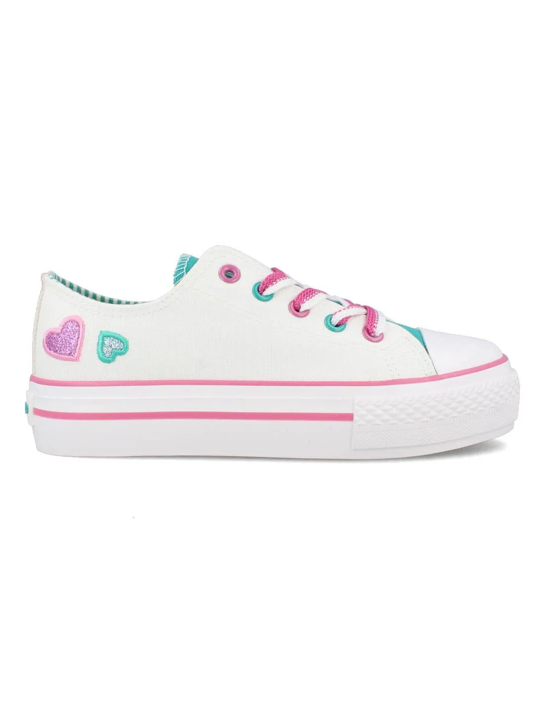 CHIKA10  ZAPATILLAS LONA BAJA CORAZONES CITY UP 31