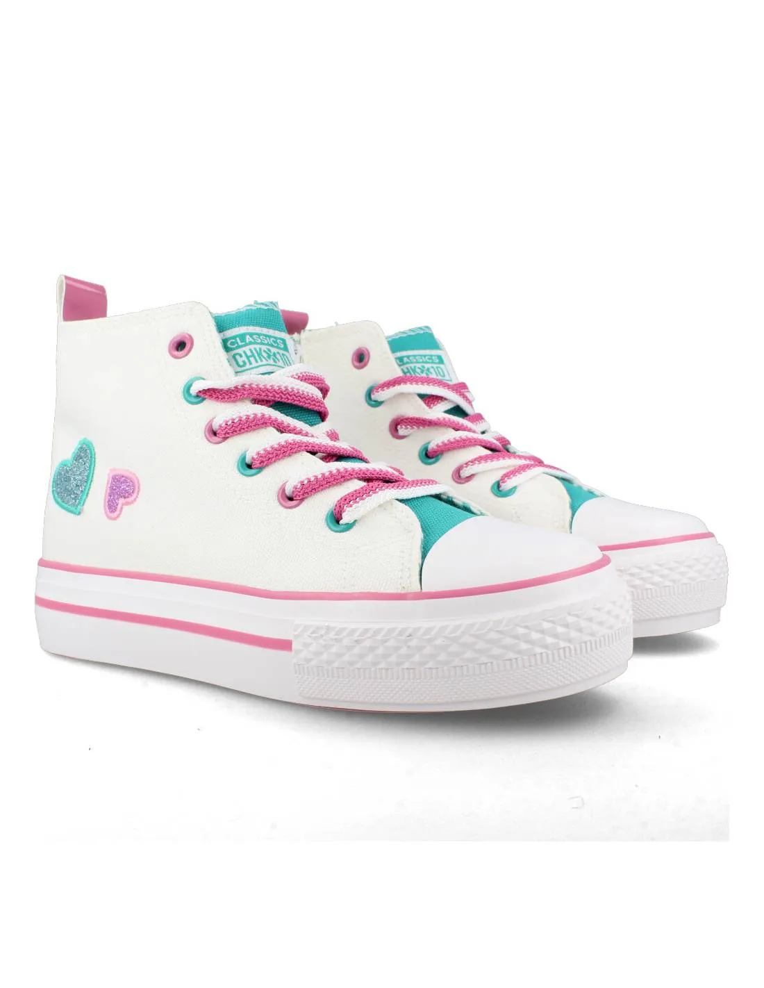 CHIKA10  ZAPATILLAS LONA CORAZONES CITY UP 32