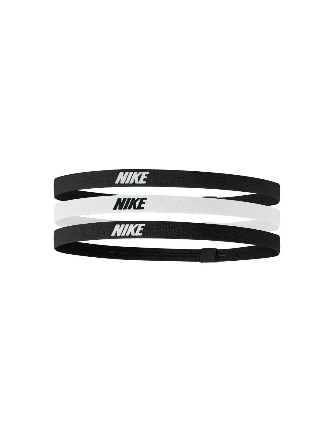 Cinta de Pelo de Fitness Nike Elastic 2.0 3 Pk Blanco/Negro