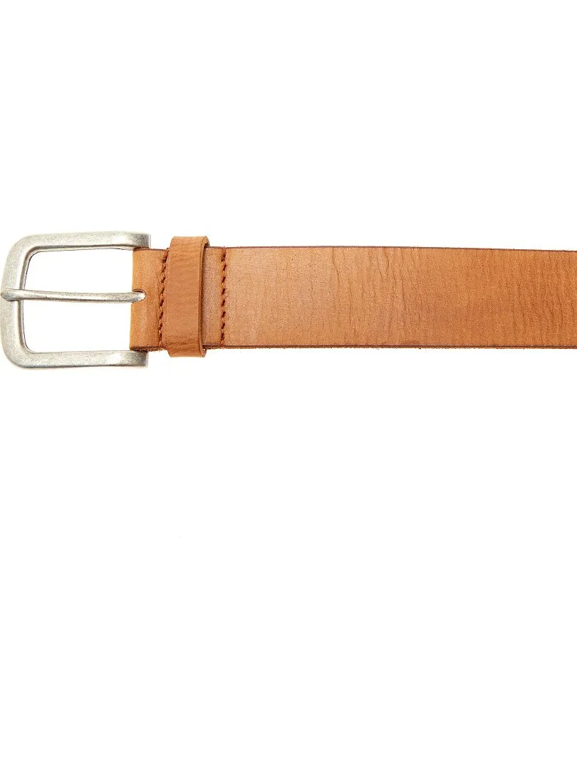 CINTURóN DE PIEL  MARRON