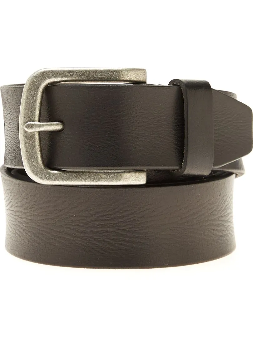CINTURóN DE PIEL  NEGRO