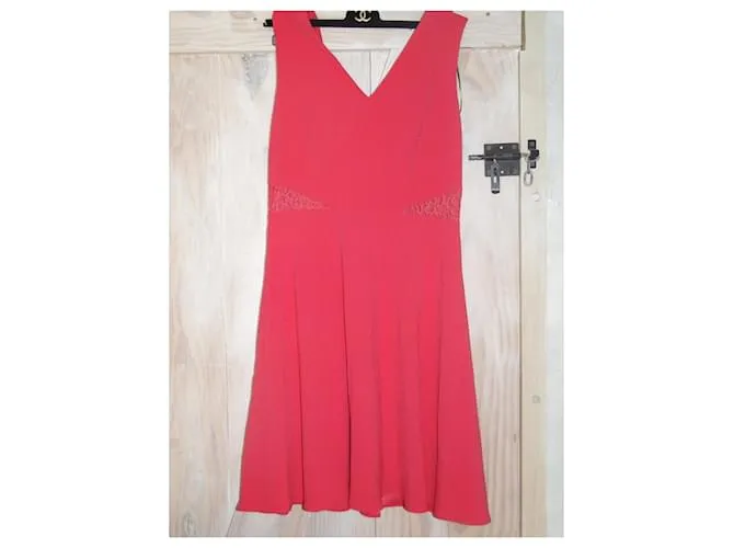 CLAUDIE PIERLOT CLAUDIE PIELOT VESTIDO DE CóCTEL  CEREMONIA T 40 NEUVE ROSA 