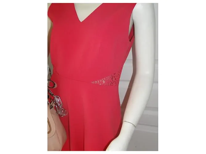 CLAUDIE PIERLOT CLAUDIE PIELOT VESTIDO DE CóCTEL  CEREMONIA T 40 NEUVE ROSA 