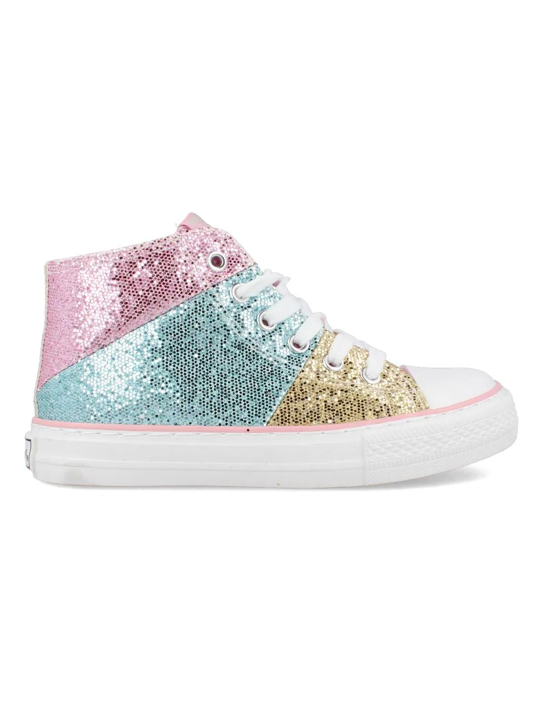 CONGUITOS  ZAPATILLAS ALTAS PURPURINA MULTI