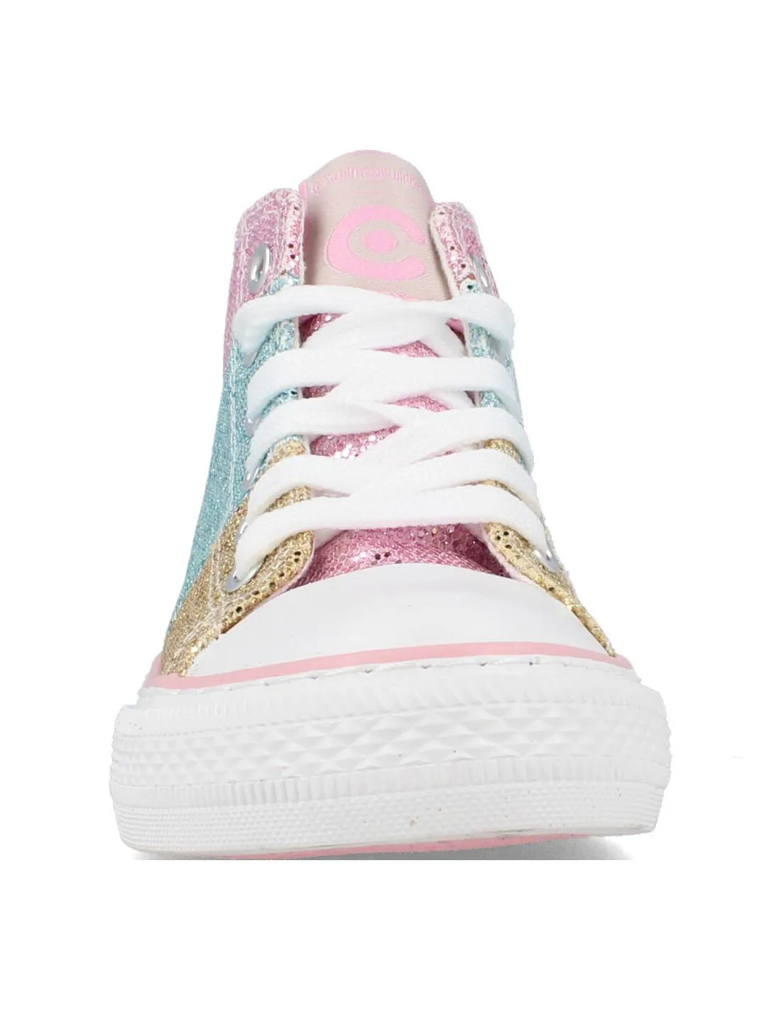 CONGUITOS  ZAPATILLAS ALTAS PURPURINA MULTI