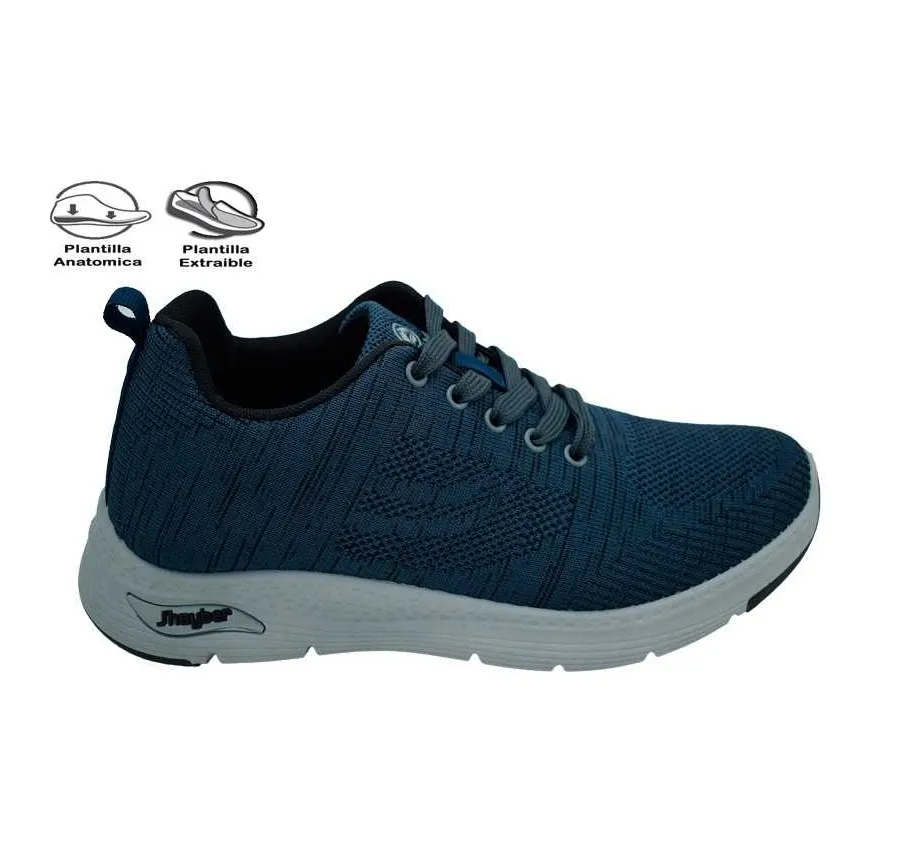 DEPORTIVO JHAYBER ZA61223 CHANTEL CÓMODA PARA HOMBRE EN TEXTIL MARINO PLANTILLA COMFORT FOAM 27550