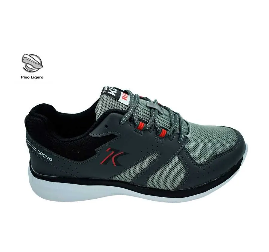 DEPORTIVO SWEDEN KLE 182077 RUN CRONO PARA HOMBRE CÓMODO Y LIGERO CORDÓN NYLON Y POLIPIEL ANTRACITA 26736