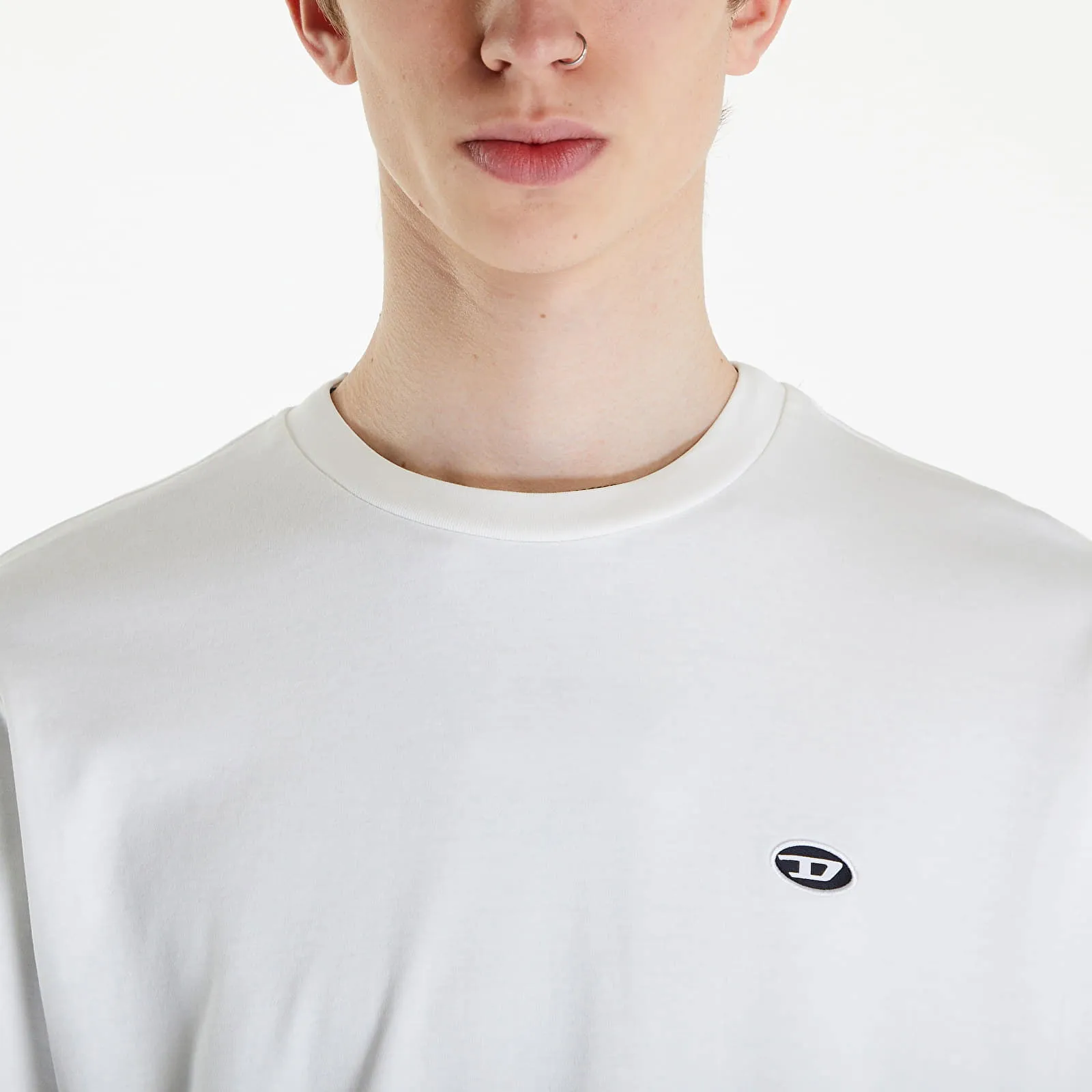 DIESEL TJUSTINEDOVALPJ TSHIRT UNISEX OFF WHITE