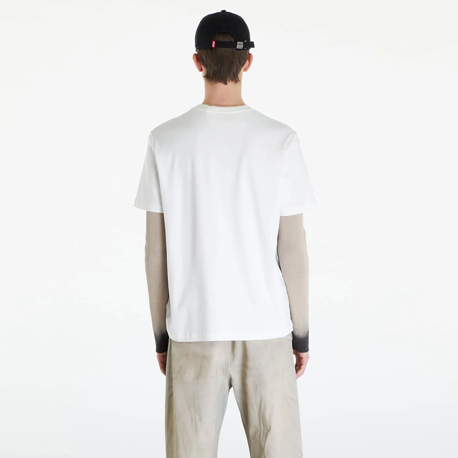DIESEL TJUSTINEDOVALPJ TSHIRT UNISEX OFF WHITE