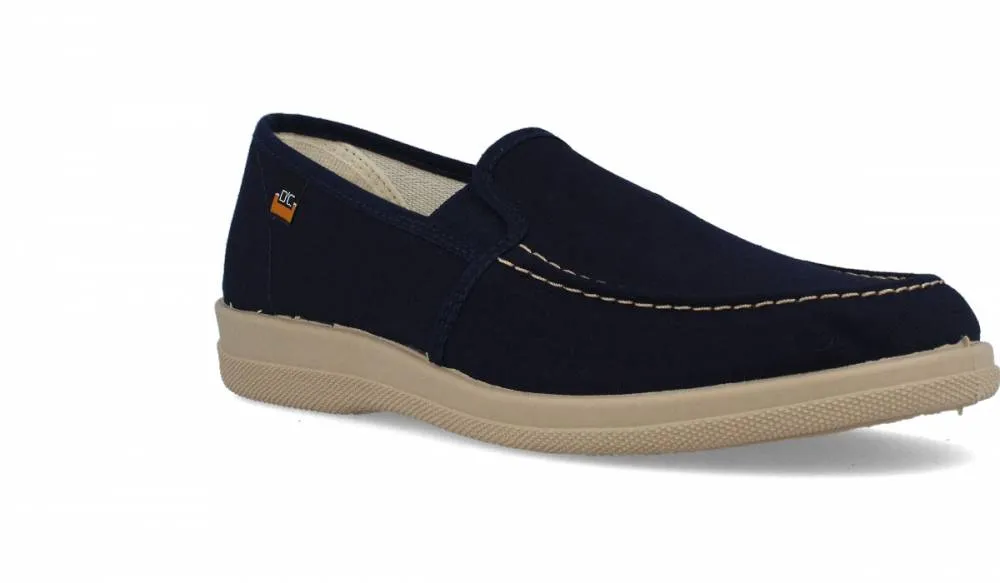 DOCTOR CUTILLAS  ZAPATILLA DE CASA LONA BORDóN MARINO