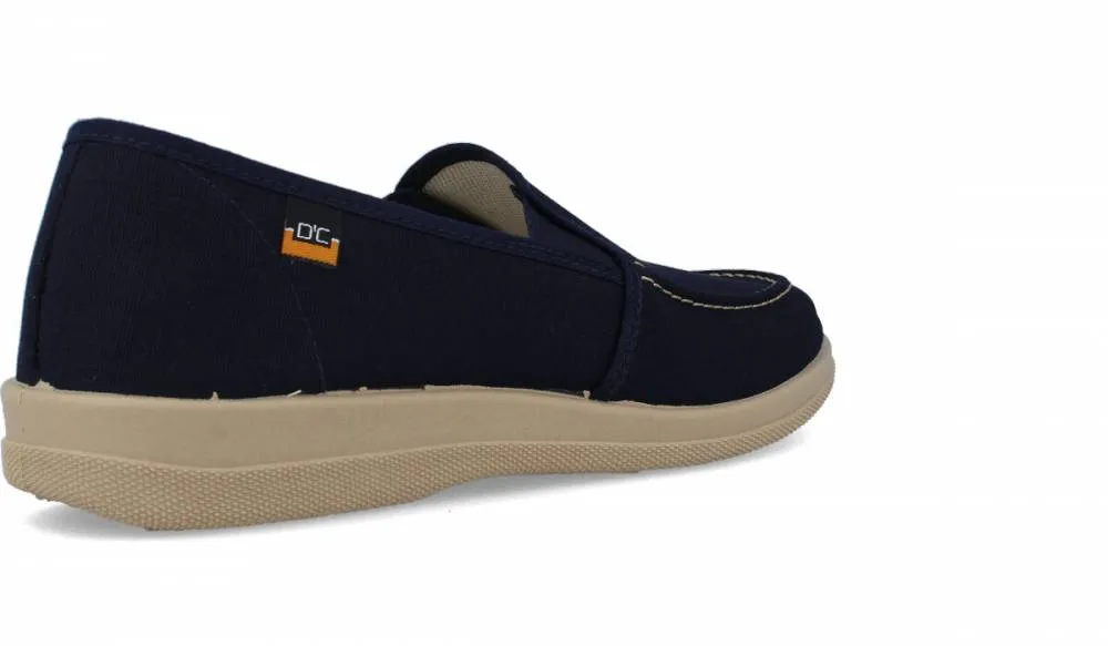 DOCTOR CUTILLAS  ZAPATILLA DE CASA LONA BORDóN MARINO