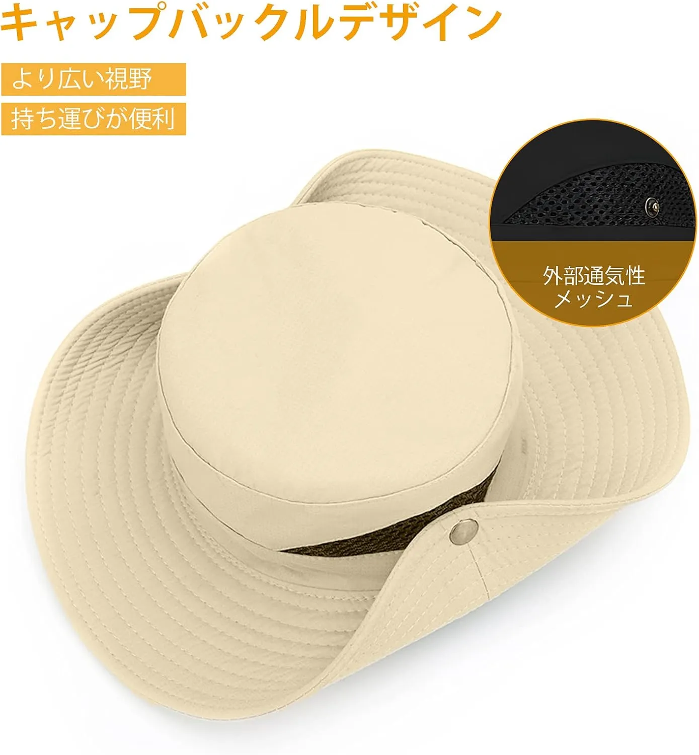 DORRISO Hombres Ancha Sombrero para el Sol Sombrero de Vacaciones Viaje Pesca Gorro Transpirable Ocio Gorra Cómodo Vacaciones Vi