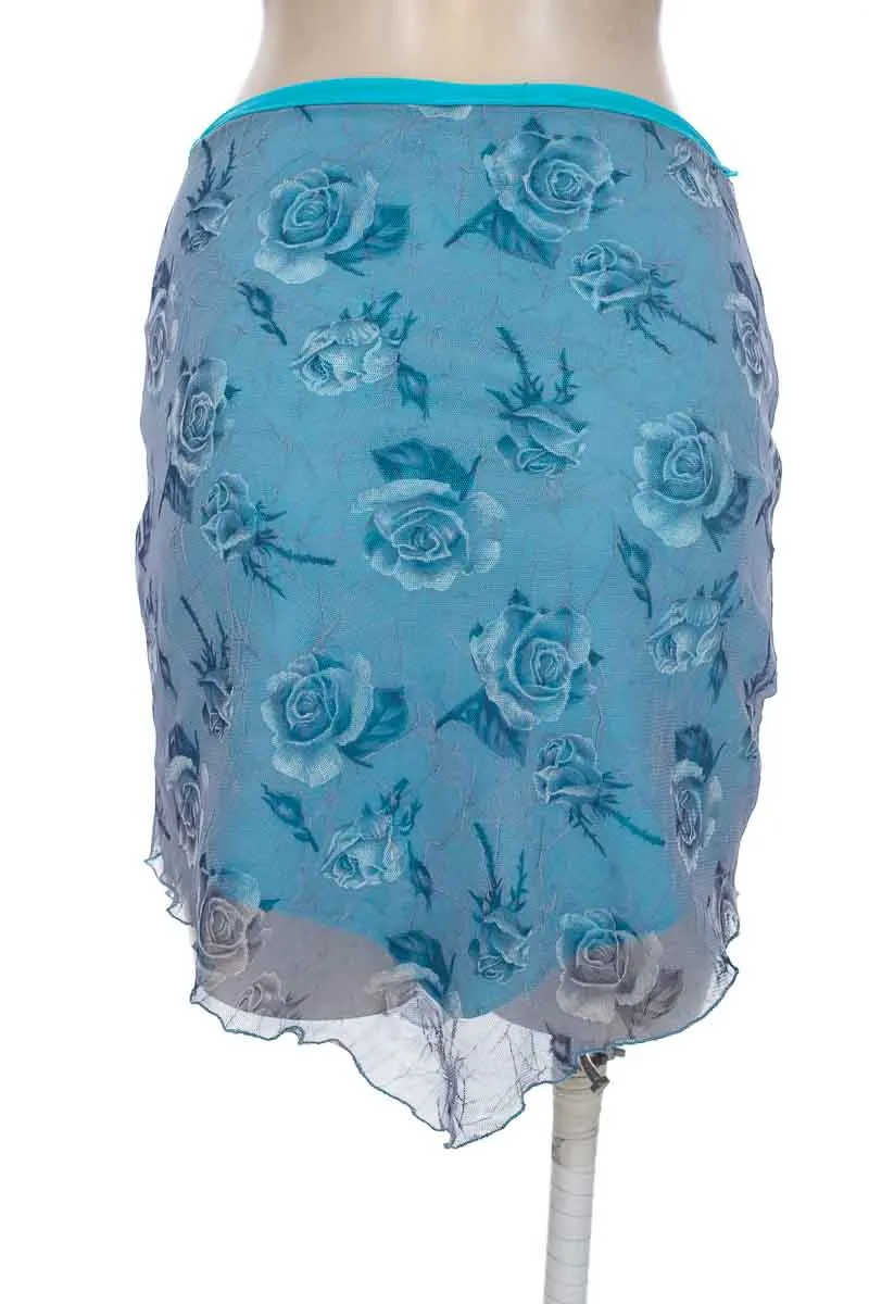 FALDA COLOR AZUL  GARRIDO