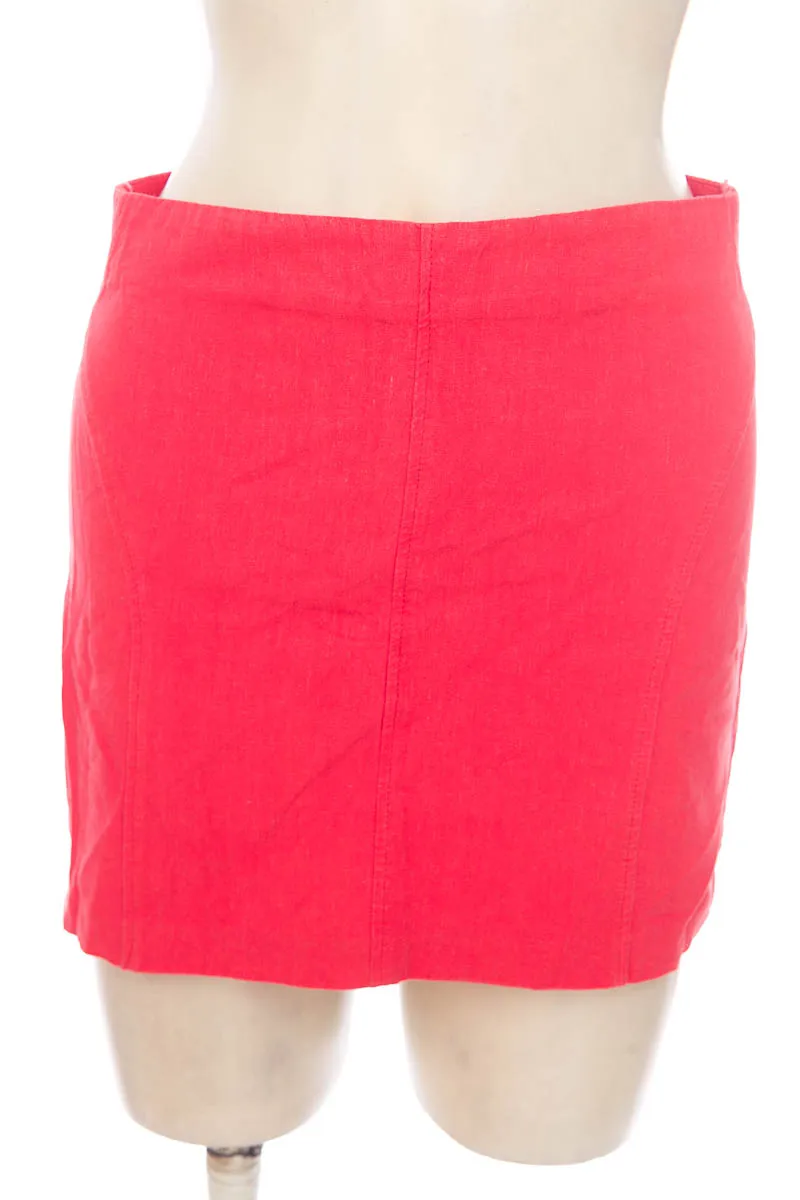 FALDA COLOR ROJO  ZARA