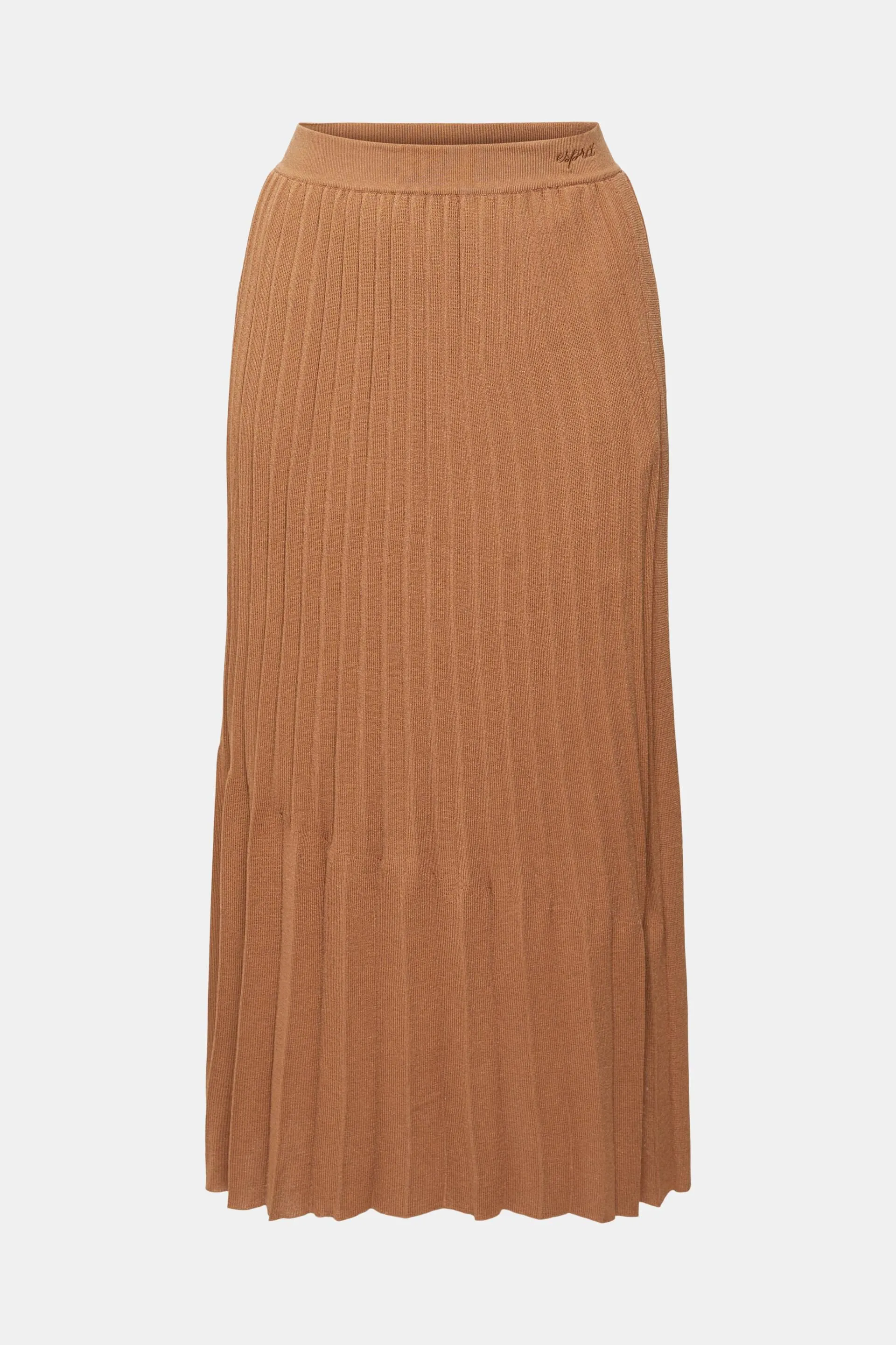 Falda midi plisada