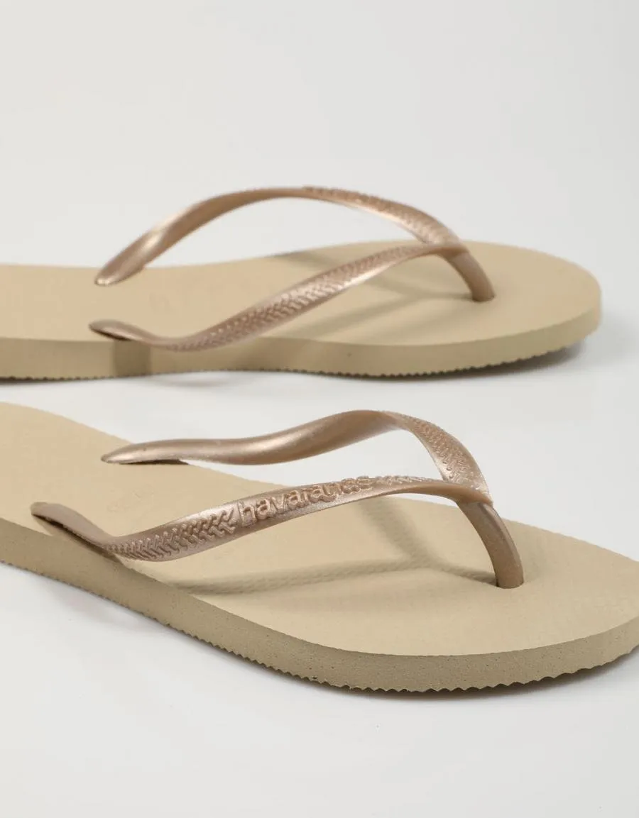  flip flops HAVAIANAS Slim en Beige 75243