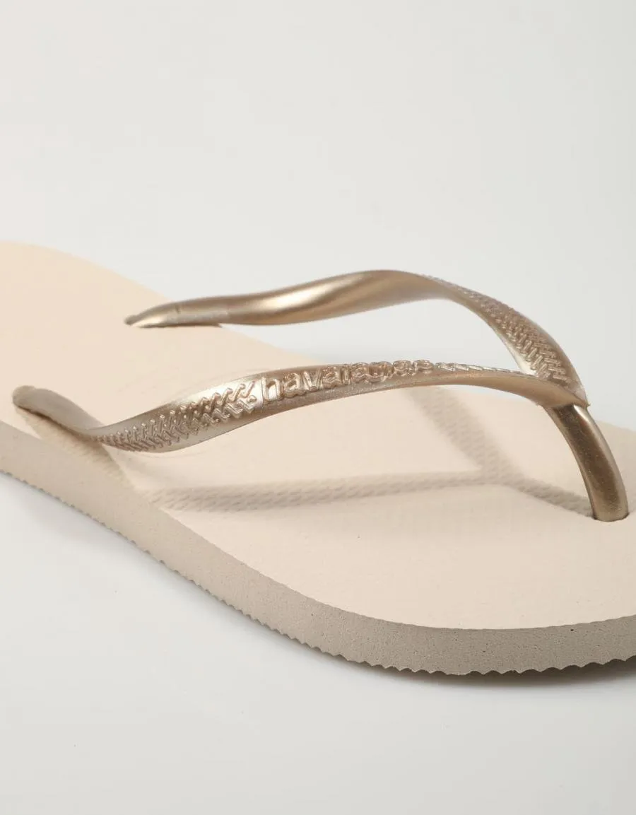  flip flops HAVAIANAS Slim en Beige 79266