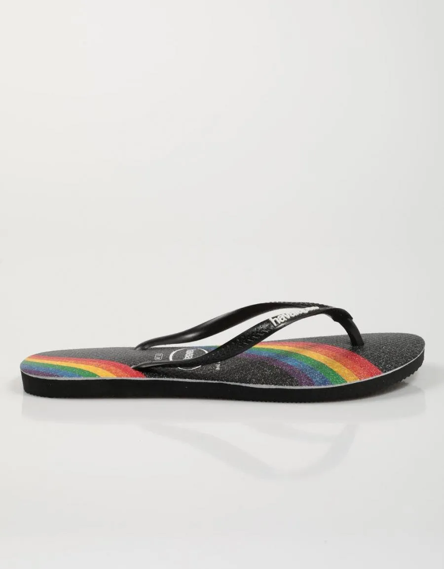  flip flops HAVAIANAS Slim Pride en Black 75557