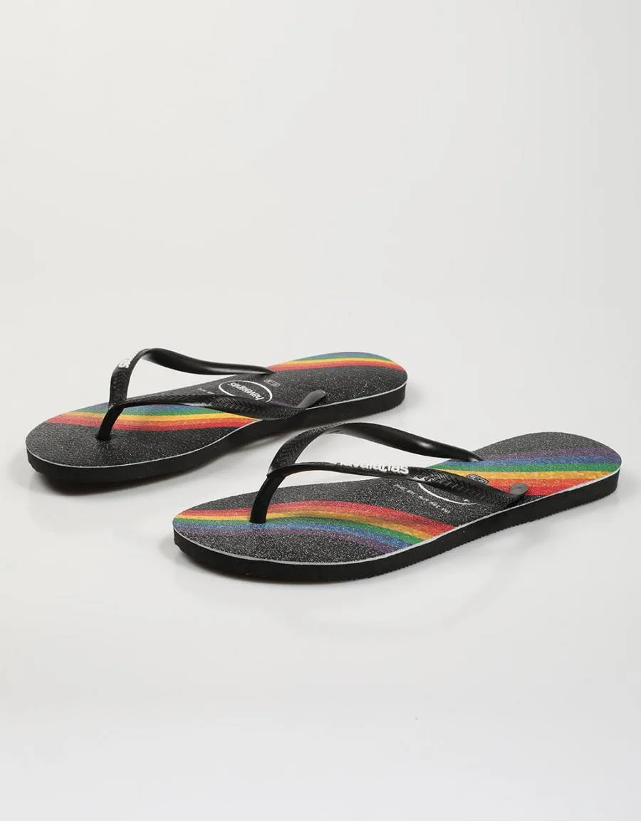  flip flops HAVAIANAS Slim Pride en Black 75557