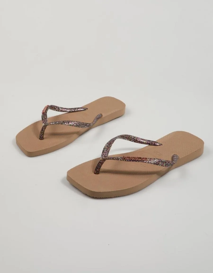  flip flops HAVAIANAS Square en Beige 82803