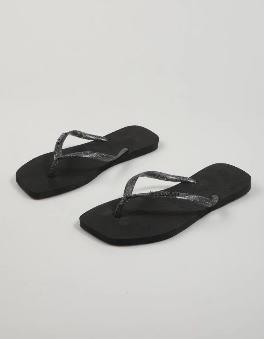  flip flops HAVAIANAS Square en Black 82804