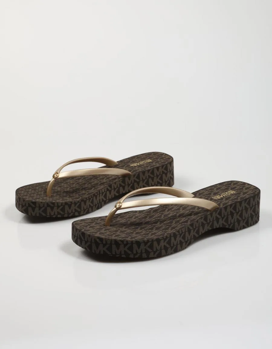  flip flops MICHAEL KORS Lilo Flip Flop en Brown 76064
