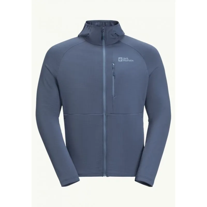Forro polar JACK WOLSKINS KOLBENBERG HOODED FZ M (Evening) para hombre