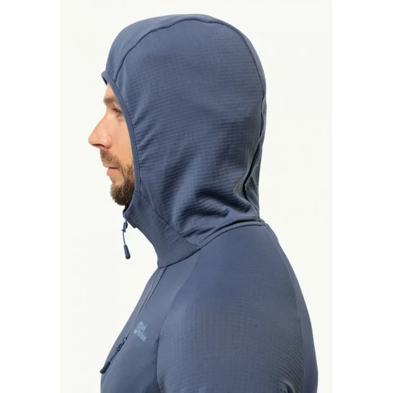 Forro polar JACK WOLSKINS KOLBENBERG HOODED FZ M (Evening) para hombre