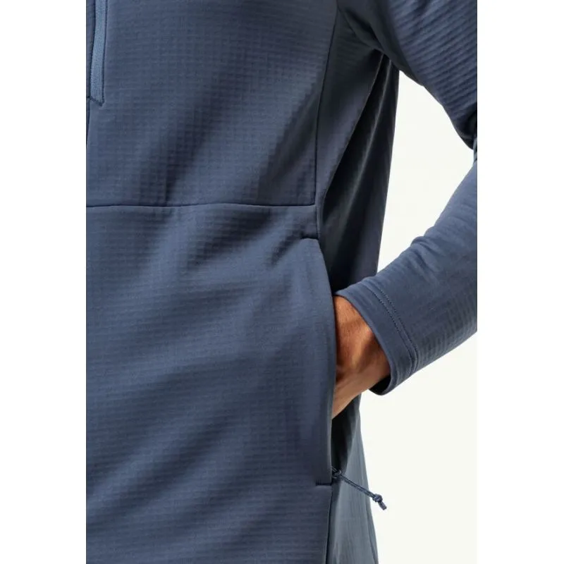 Forro polar JACK WOLSKINS KOLBENBERG HOODED FZ M (Evening) para hombre