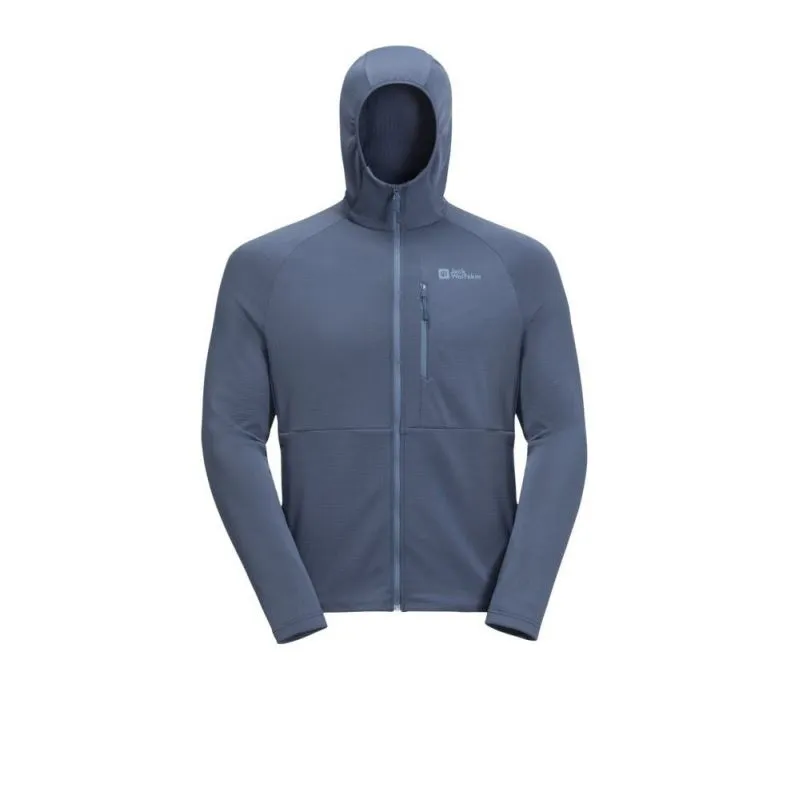 Forro polar JACK WOLSKINS KOLBENBERG HOODED FZ M (Evening) para hombre