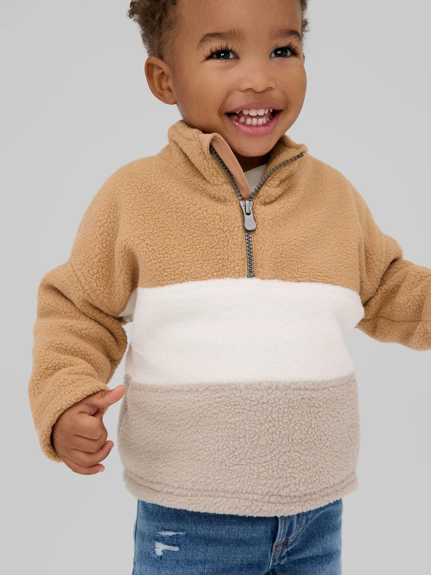 GAP Polar GAP Sherpa Con Cuarto Cierre Toddler Niño