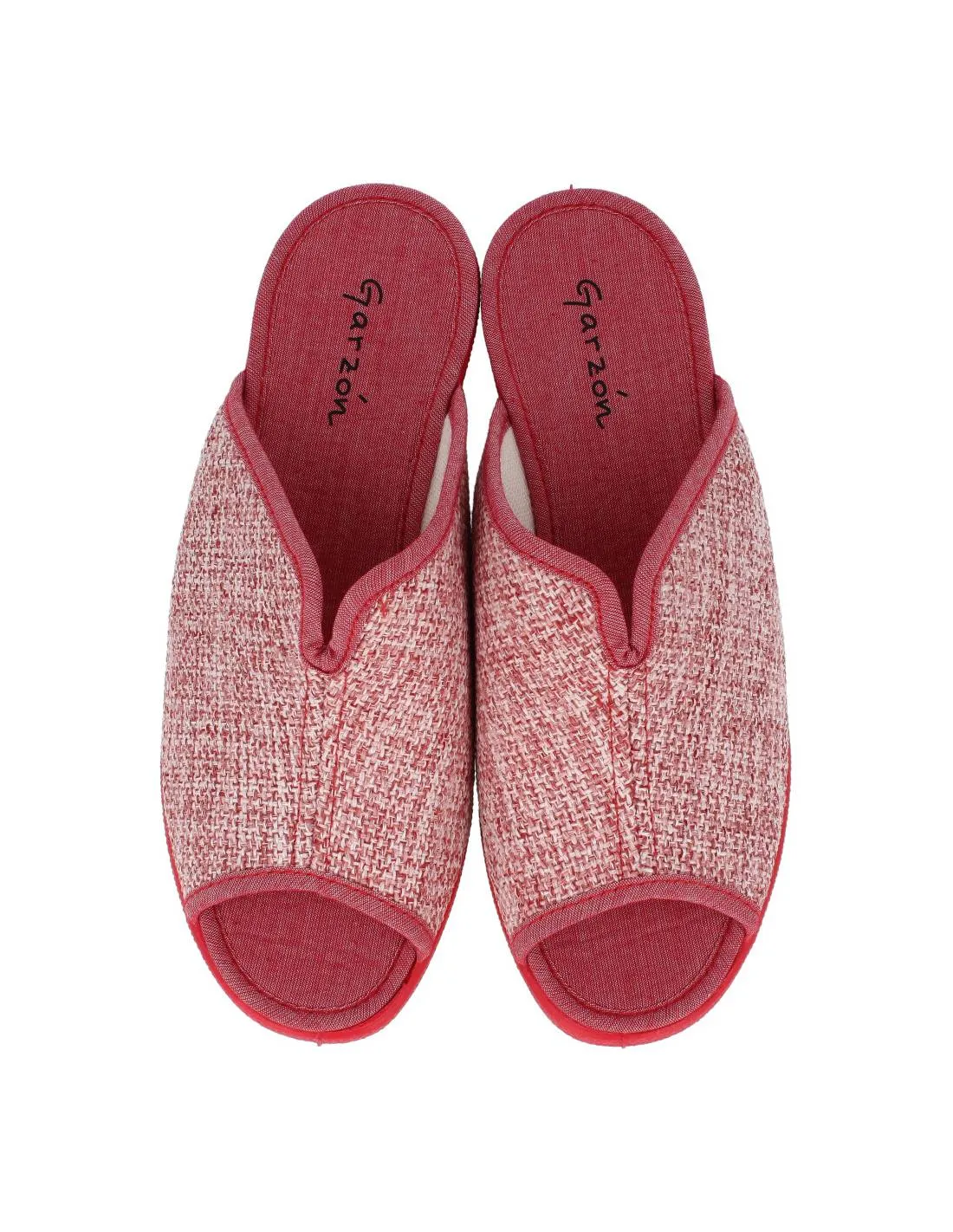 GARZóN  ZAPATILLAS CASA CUñA MUJER CHINELA ROJO