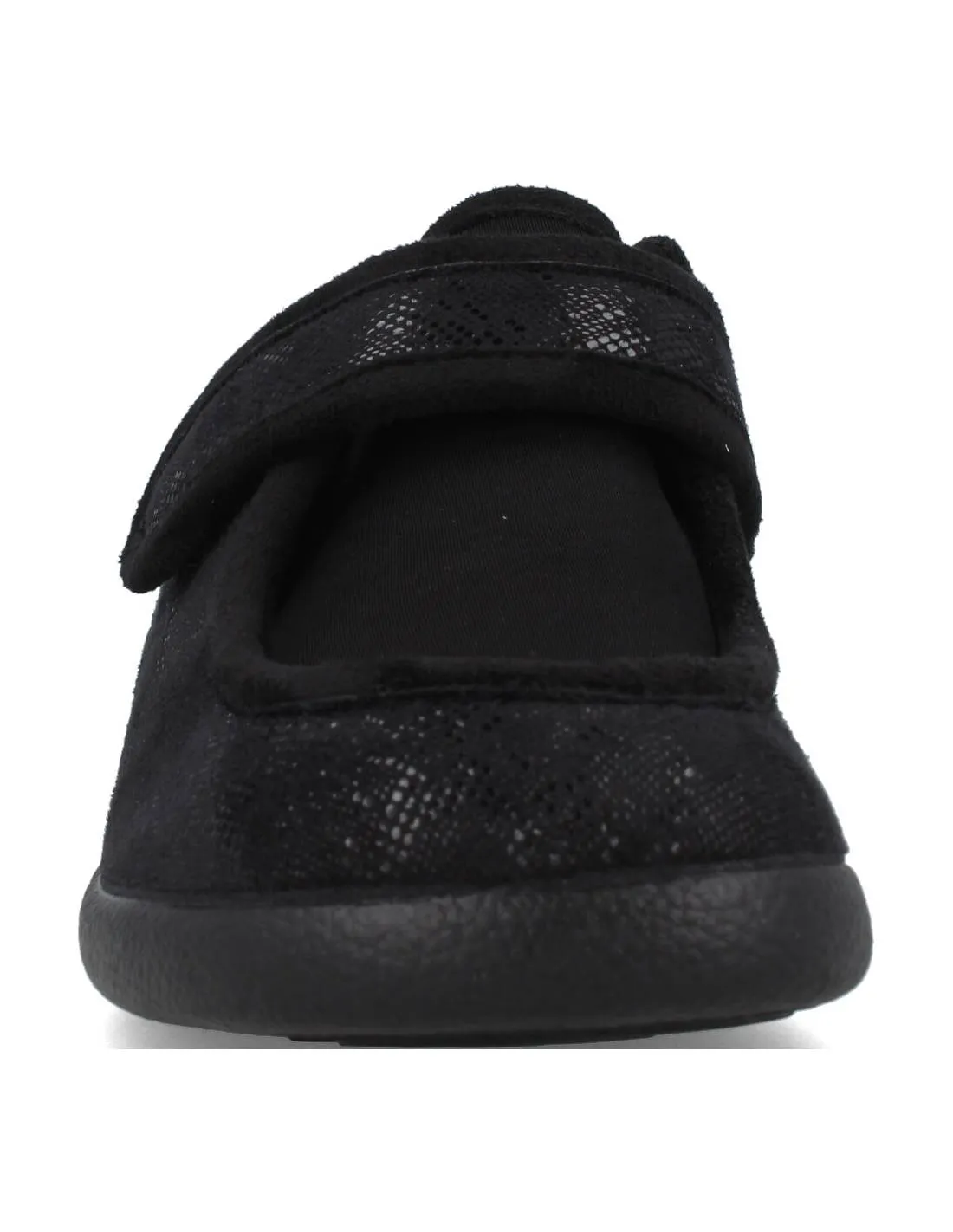 GARZóN  ZAPATILLAS CASA LICRA VELCRO NEGRO