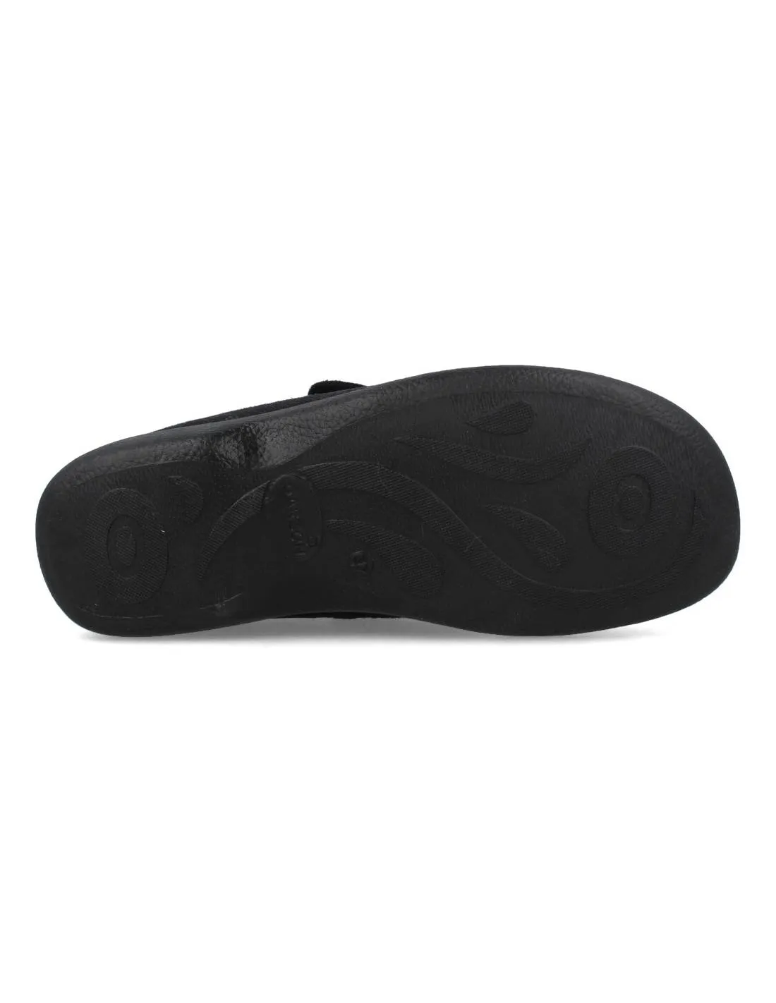GARZóN  ZAPATILLAS CASA LICRA VELCRO NEGRO