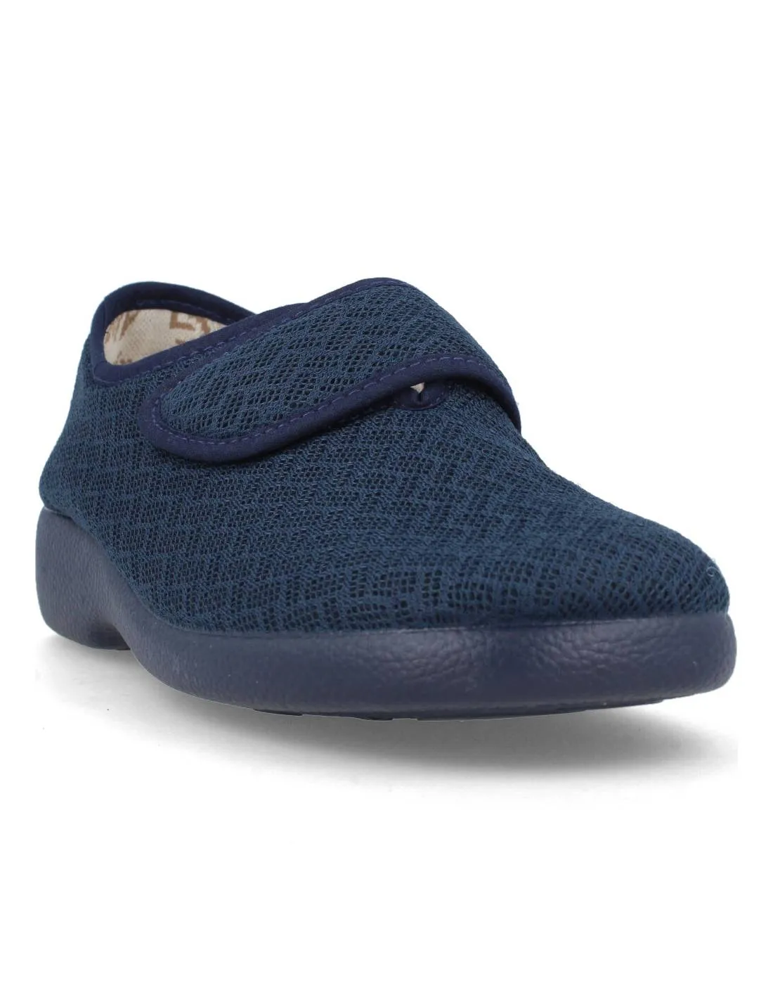 GARZóN  ZAPATILLAS CASA VELCRO REJILLA MARINO