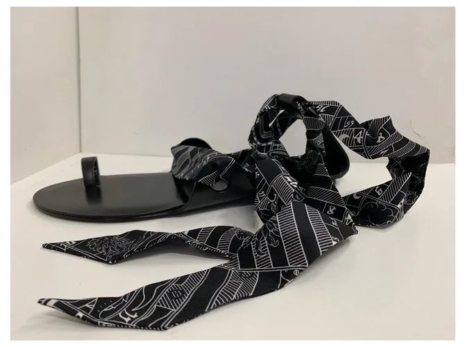 Hermès Sandalo Negro 