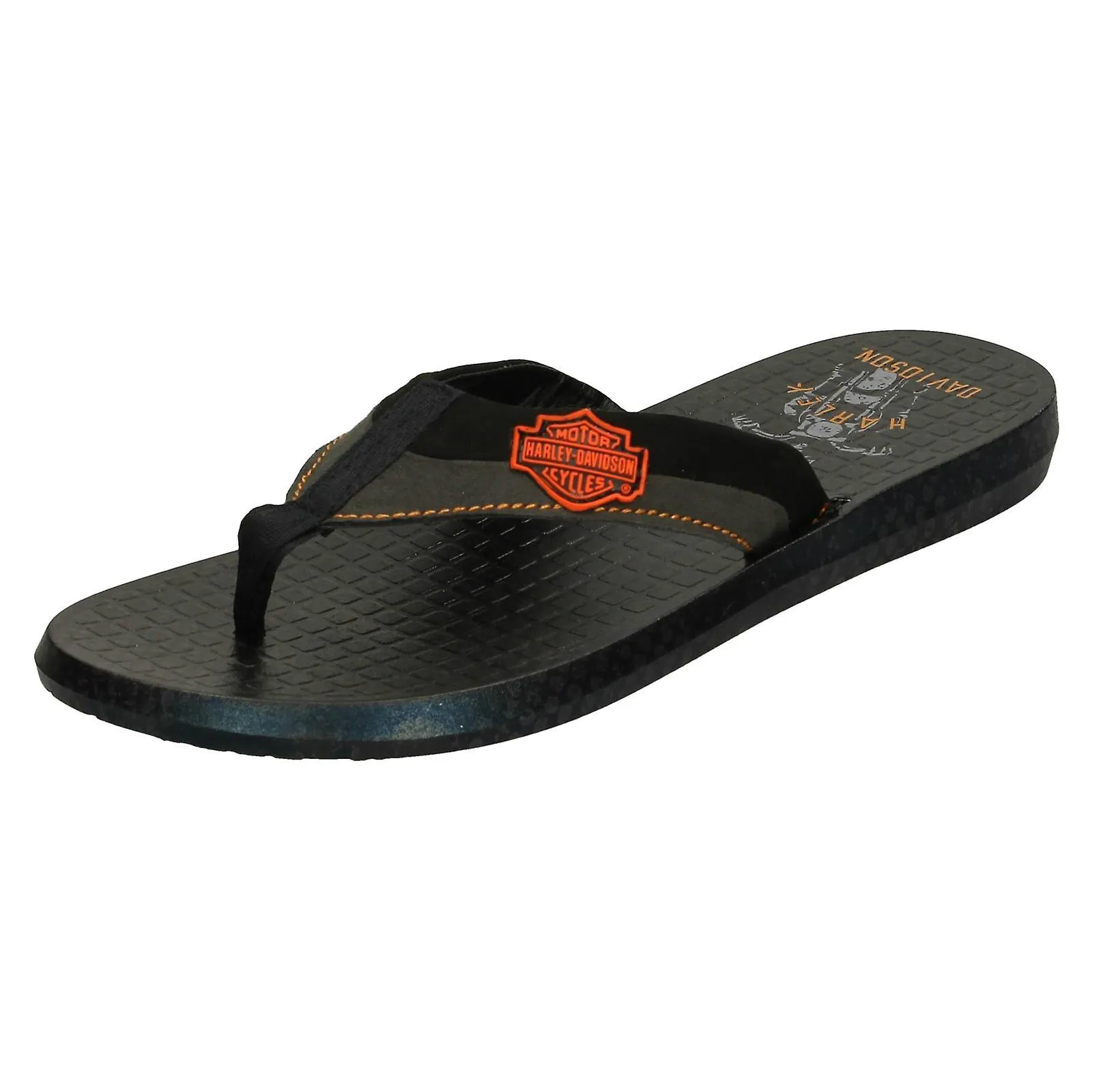 Hombres Harley Davidson Casual Flip Flops Adams