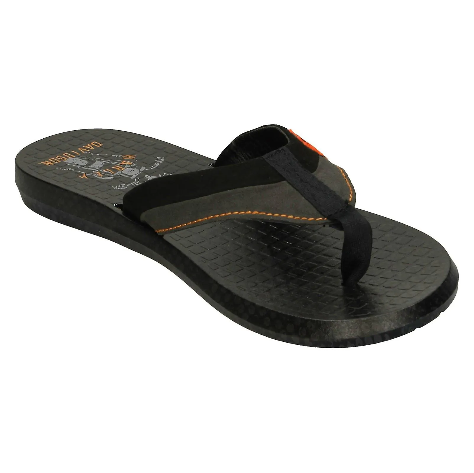 Hombres Harley Davidson Casual Flip Flops Adams
