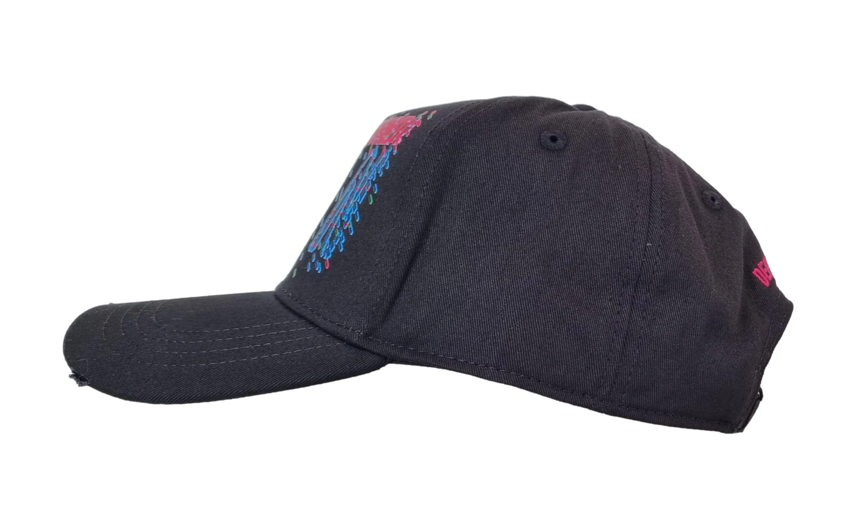 Icono de gorra de béisbol de hombre DSQUARED2 BCM0717 pixel negro