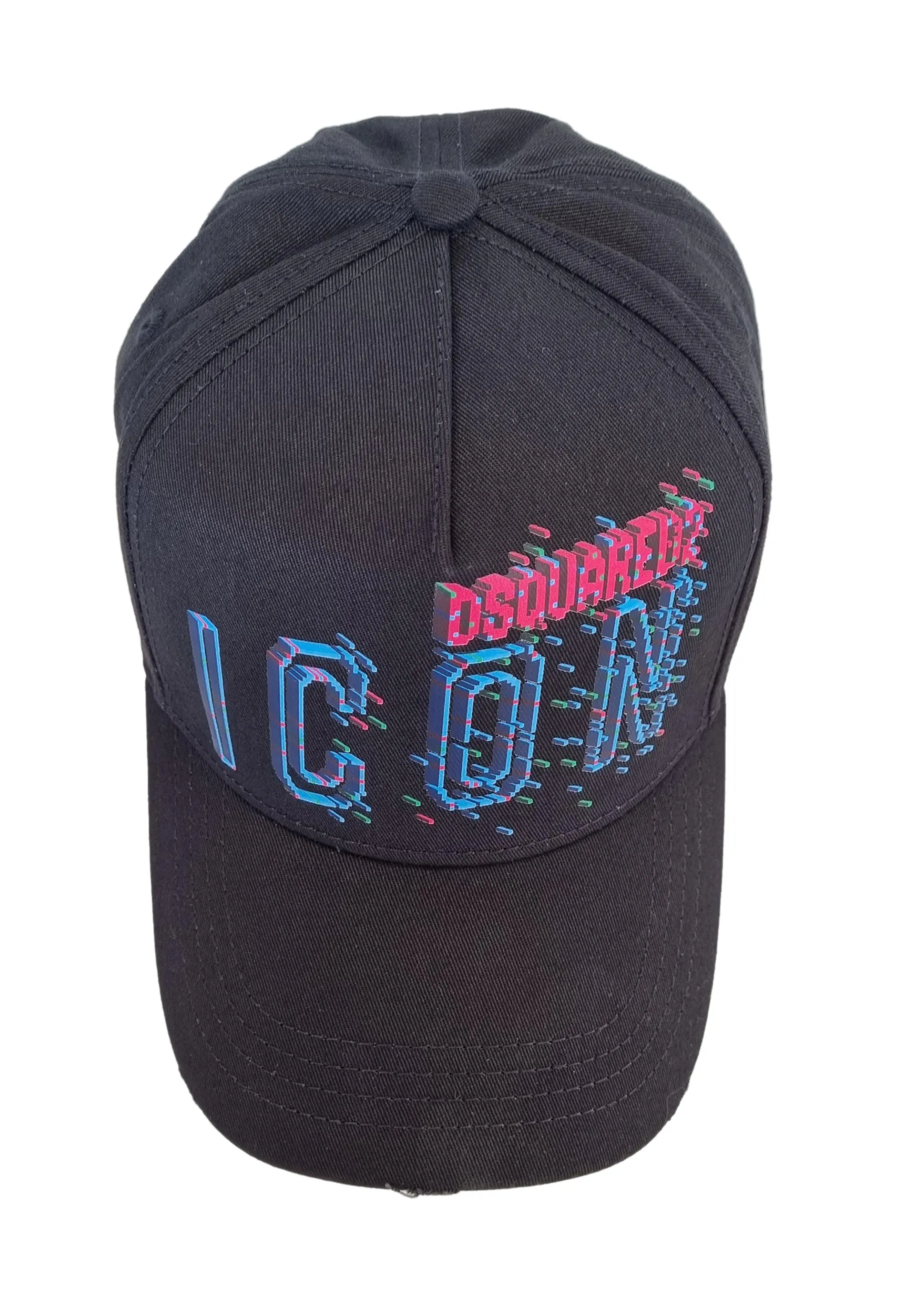 Icono de gorra de béisbol de hombre DSQUARED2 BCM0717 pixel negro