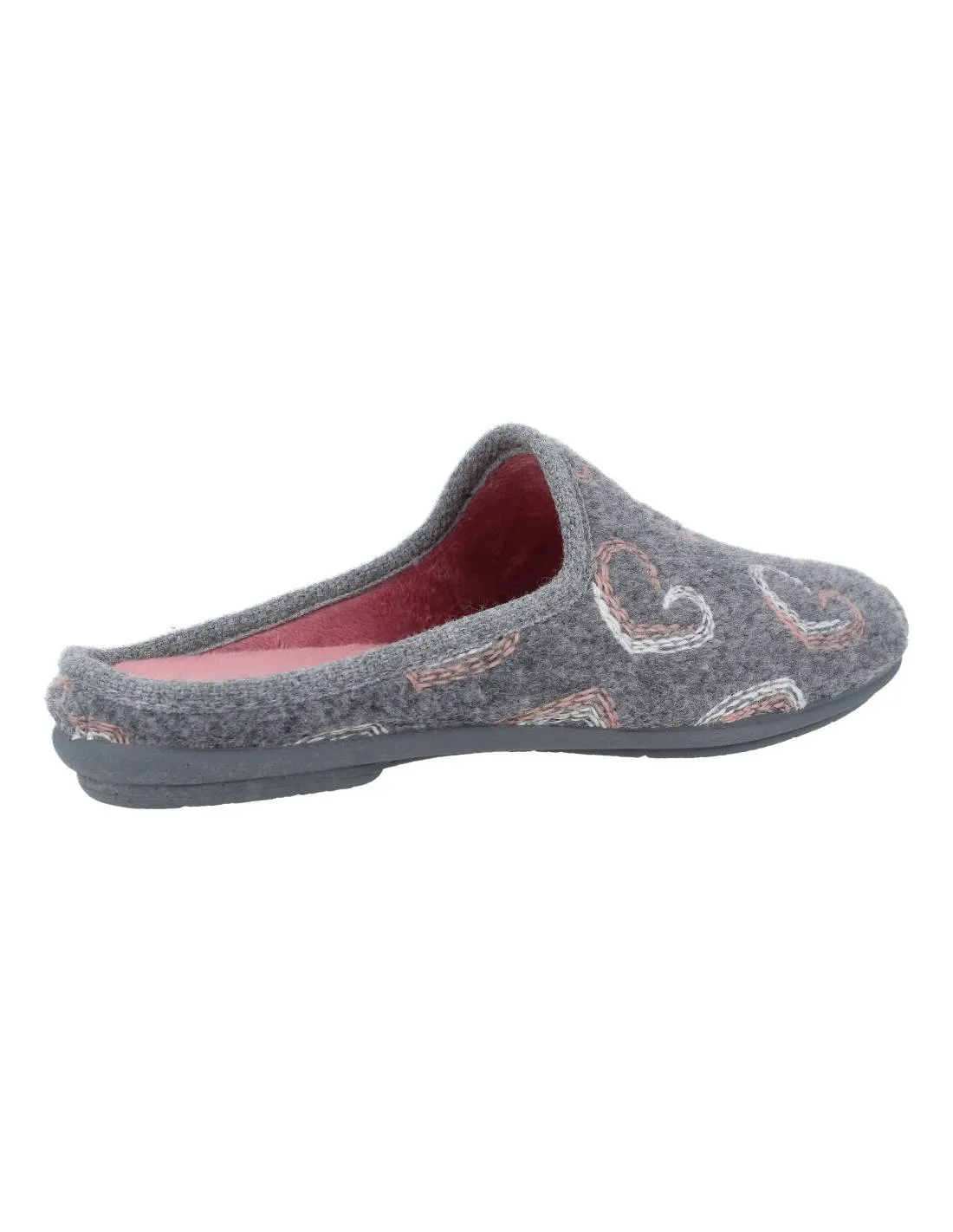 ISASA  ZAPATILLAS CASA CORAZóN GRIS
