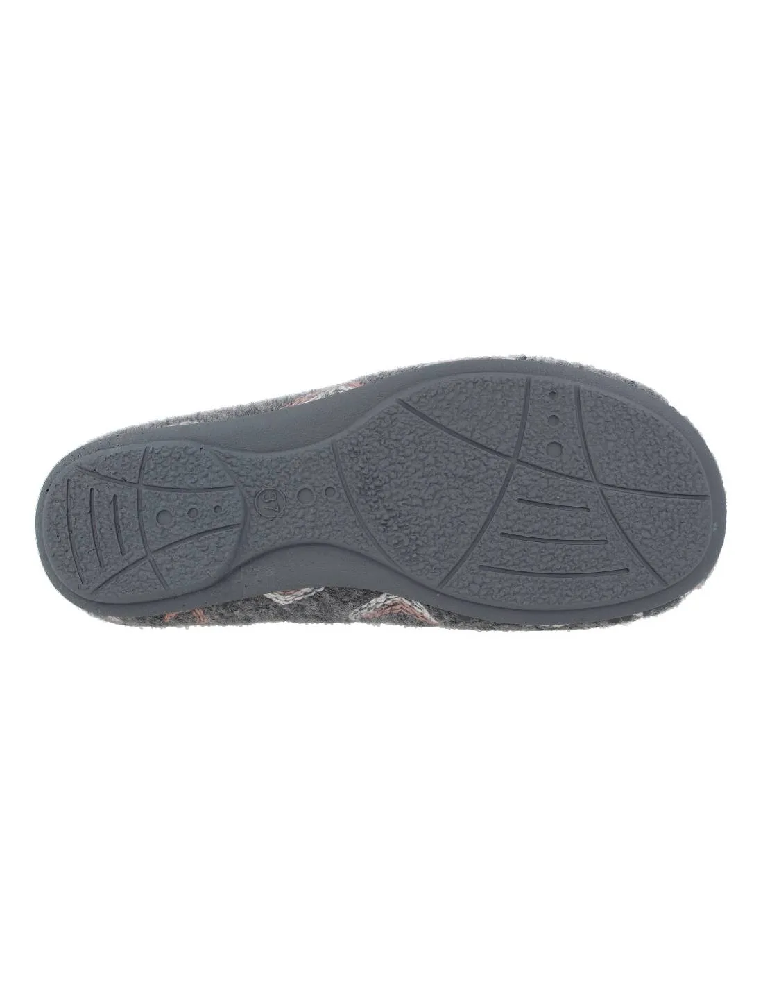 ISASA  ZAPATILLAS CASA CORAZóN GRIS
