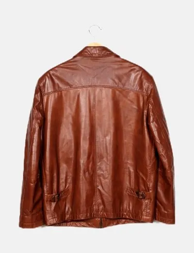 Jopel Leather Chaqueta cuero marrón
