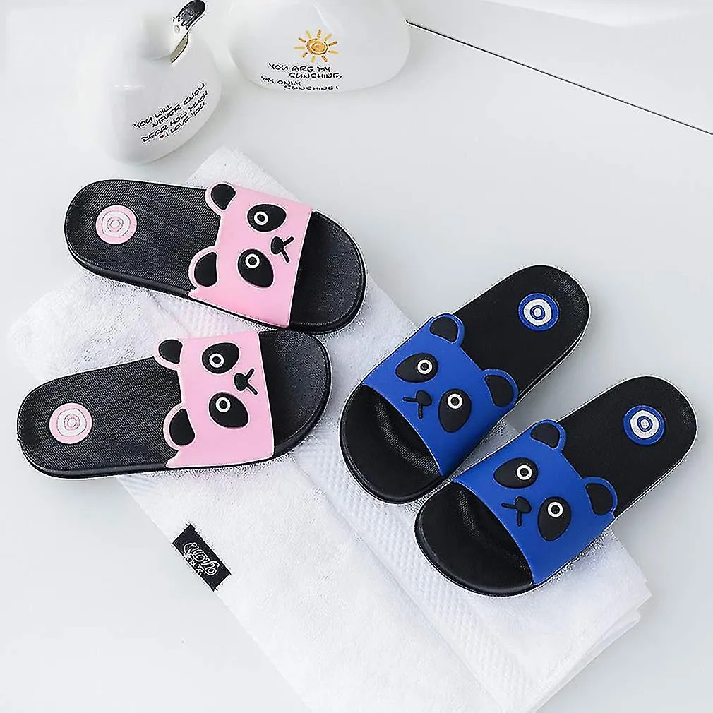 Kids Antiskid Lovely Bathroom Slipper Boys Girls Beach Pool Shoes Soft Flip Flops Home