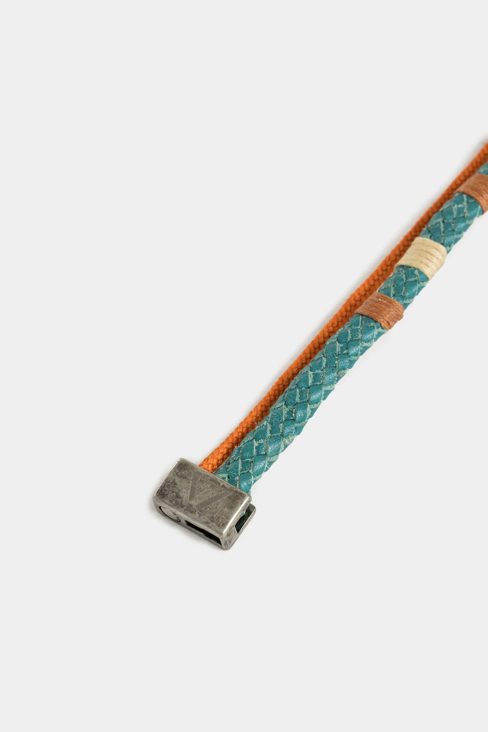 Manilla leo para hombre de cuero trenzado manualmente