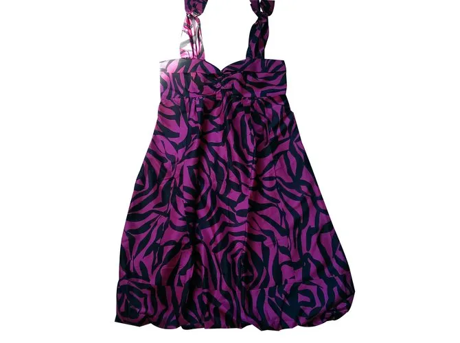 Marc Jacobs Vestido Negro Rosa 