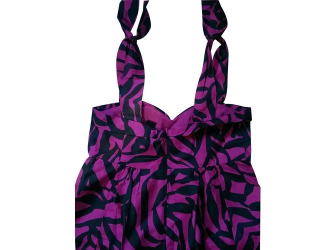 Marc Jacobs Vestido Negro Rosa 