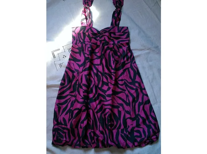Marc Jacobs Vestido Negro Rosa 