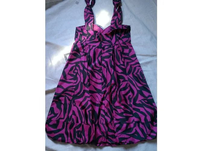 Marc Jacobs Vestido Negro Rosa 
